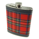 Scottish Tartan Hip Flask - Royal Stewart Gaelsong
