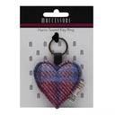 B90203 Heart Designed Harris Tweed Keyring Pastel Pink Packaging Gaelsong
