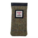 B90205 Handmade Harris Tweed Soft Glasses Case Country Green  Gaelsong
