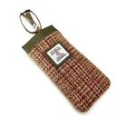 B90205 Handmade Harris Tweed Soft Glasses Case Maple Gaelsong
