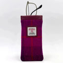 B90205 Handmade Harris Tweed Soft Glasses Case Purple Gaelsong
