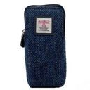 B90206 Handwoven Harris Tweed Double Glasses Case Blue Gaelsong
