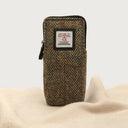 B90206 Handwoven Harris Tweed Double Glasses Case Country Green Gaelsong
