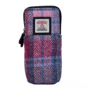 B90206 Handwoven Harris Tweed Double Glasses Case Pastel Pink  Gaelsong
