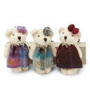 Handcrafted Teddy Bear Harris Tweed Keychain Studio Gaelsong