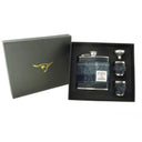 Harris Tweed Hip Flask Set Grey Black Gaesong