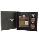 Harris Tweed Hip Flask Set Macleod Gaesong