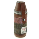 Harris Tweed Steel Flask with Cups Green Gaelsong