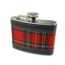 Scottish Tartan Design Hip Flask Red 4OZ Gaelsong