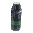Scottish Tartan Hunting Flask with Cups Green Gaelsong