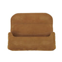 Genuine Leather & Harris Tweed Glasses Case Chesnut Blue Front Gaelsong