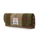 Genuine Leather & Harris Tweed Glasses Case Chesnut Tartan Gaelsong