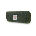 Genuine Leather & Harris Tweed Glasses Case Dark Green Gaelsong