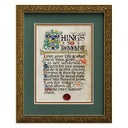 D10041 Things To Remember Print, Gilded Frame Gaelsong