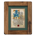 D10310-Rustic-Frame Lord's Prayer in Gaelic Print Gaelsong