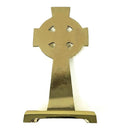 D21180 Brass Standing Celtic Cross Back View Gaelsong

