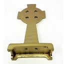 D21180 Brass Standing Celtic Cross Back View Gaelsong
