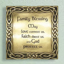 D22101 Bronze Family Blessing Irish Plaque Front View Gaelsong