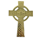 D22103 Claddagh Cross Wall Hanging Decor  Brass Gaelsong
