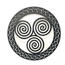 D22203 Celtic Triskele Metal Wall Art Black Matt Gaelsong

