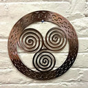 D22203 Celtic Triskele Metal Wall Art  Rose Gold Gaelsong
