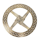 D22204 St. Bridgits Cross Irish Metal Plaque Antique Brass Gaelsong
