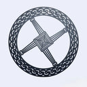 D22204 St. Bridgits Cross Irish Metal Plaque Black Matt Gaelsong
