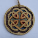 Round Stoneware Celtic Knot Hanging Ornament