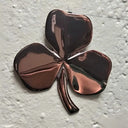 D22211 ROSE GOLD Irish Three Leaf Shamrock Wall Decor with Mother Blessing Back Sie Blessing Gaelsong
