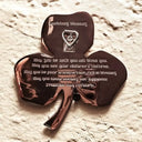 D22212 ROSE GOLD Irish Three Leaf Shamrock Wall Decor with Wedding Blessing View Gaelsong
