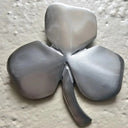 D22212 SATIN NICKEL Irish Three Leaf Shamrock Wall Decor with Wedding Blessing Gaelsong
