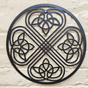 D22217 COLOR BLACK MATT Heart Shape Four Leaf Clover Wall Art Gaelsong