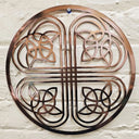 D22217 COLOR ROSE GOLD Heart Shape Four Leaf Clover Wall Art Gaelsong