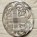 D22217 COLOR SATIN NICKEL BRASS Heart Shape Four Leaf Clover Wall Art Gaelsong