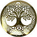 D22219 POLISHED BRASS Finish Tree of Life Wall Hanging Studio Gaelsong