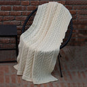 D50637 Natural Merino Wool Heart Throw Gaelsong
