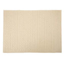 Merino Aran Heart Designed Wedding Blanket Front View Studio Gaelsong