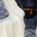 Merino Aran Heart Designed Wedding Blanket Gaelsong