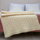 Merino Aran Heart Designed Wedding Blanket Lifestyle Gaelsong