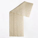 D50638 Honeycomb Merino Wool Aran Throw White Gaelsong
