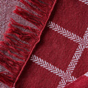 Plaid Merino Wool Check Blanket in Rose Gaelsong
