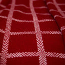 Plaid Merino Wool Check Blanket in Rose Gaelsong

