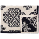 Celtic Spiral Irish Bed Runner Navy Gaelsong