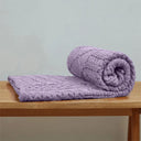 D50662 Color LAVENDER Patchwork Aran Wool Throw Gaelsong