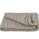 D50662 Color MISTYBEIGE Patchwork Aran Wool Throw Gaelsong