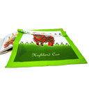 D50690 Highland Cow Cotton Tea Towel Gaelsong
