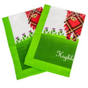 D50690 Highland Cow Cotton Tea Towel Set of 2 Towels Gaelsong
