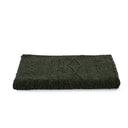 D50709 Achill Fisherman Diamond Knit Aran Throw in Army Green Studio Color Gaelsong