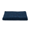 D50709 Achill Fisherman Diamond Knit Aran Throw in Ocean Blue Color Gaelsong