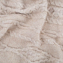 D50709 Achill Fisherman Diamond Knit Aran Throw in Parsnip Color Gaelsong